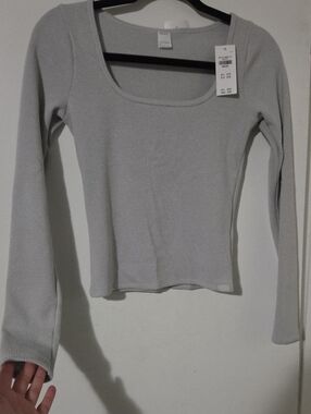 Gilly Hicks Long-sleeve Cozy Soft Waffle Shirt